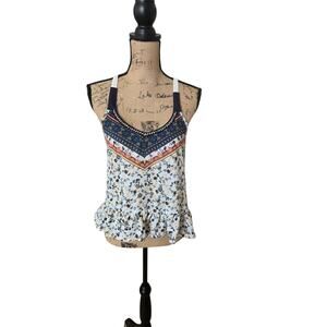 Mi ami peplum tank top, size small